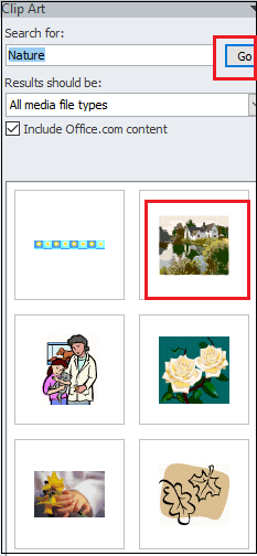 Word 2010: Inserting Clip Art and Pictures