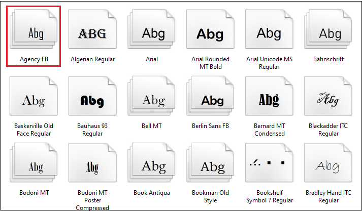 microsoft word fonts 2016