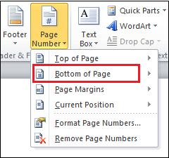 How to add page numbers in Word