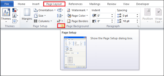 ms word center text on page vertically