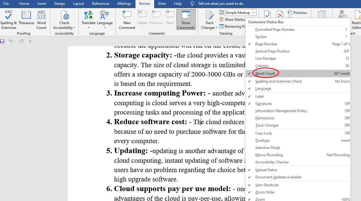 how-to-count-words-in-word-javatpoint