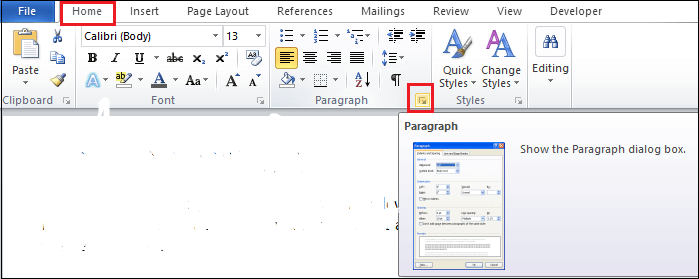 make ledge indentation for references in microsoft word for mac