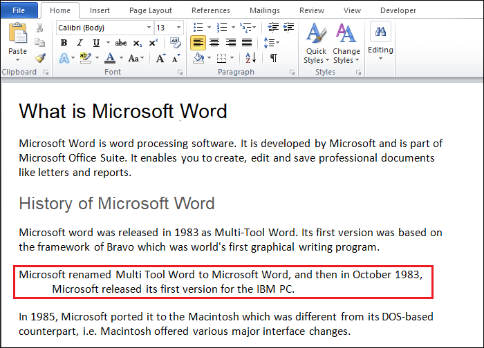 ms word hanging indent