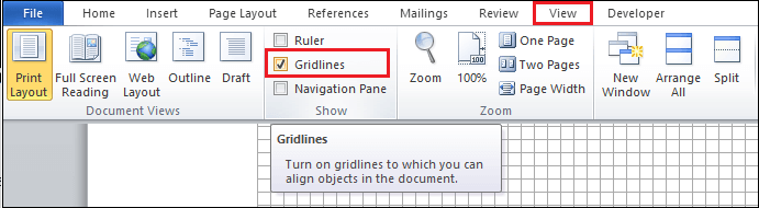 how to turn on ruler in word 8