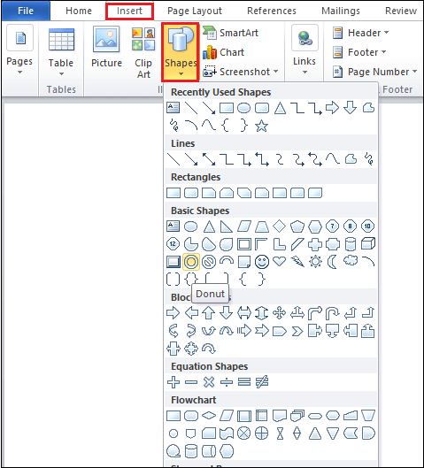 How to create a logo in word