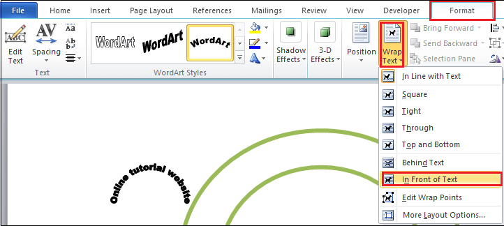 how to design a logo in word