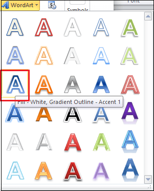 how to add accent mark in word 2013