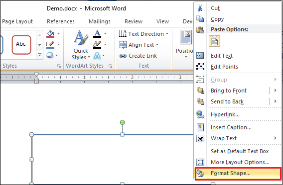 make text in a word doc curve on microsoft word for mac