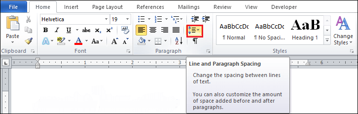 double space in word for mac 2011