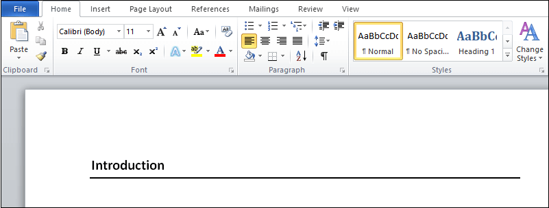 How to insert a Line in Word javatpoint