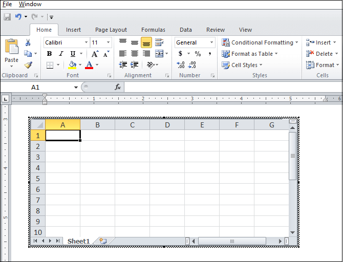 How to insert an Excel spreadsheet into a Word document