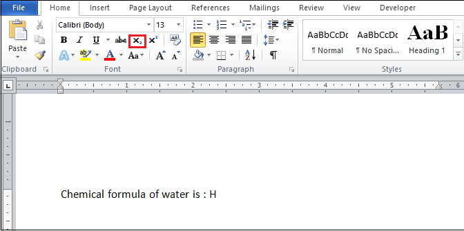 How To Insert Subscript And Superscript In Word Javatpoint