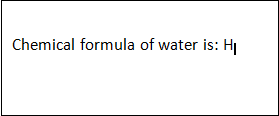 How to insert Subscript and Superscript in Word