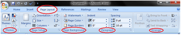 microsoft word toolbar tabs