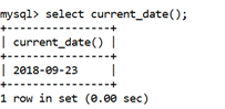 MySQL CURRENT_DATE() Function