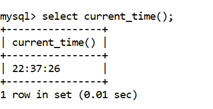 MySQL CURRENT_TIME() Function