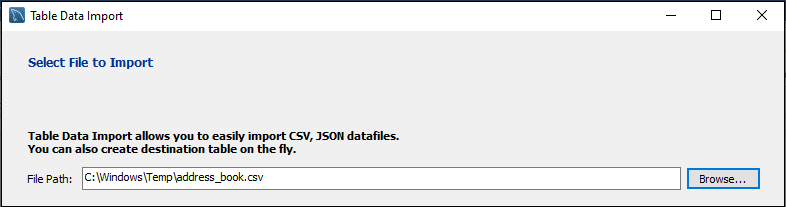 MySQL Import CSV File in Database/Table