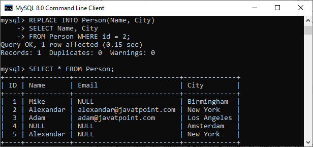 mysql-replace-javatpoint