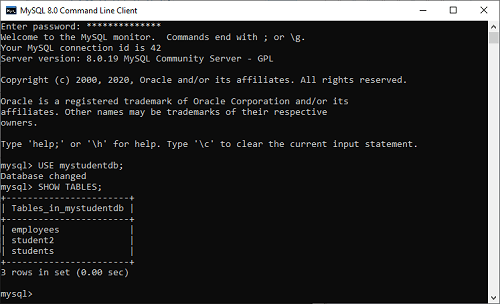 mysql-show-tables