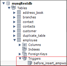 MySQL Show/List Triggers