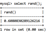 MySQL Math RAND() Function