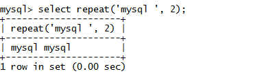 MySQL String REPEAT() Function
