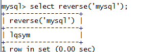 MySQL String REVERSE(str) Function