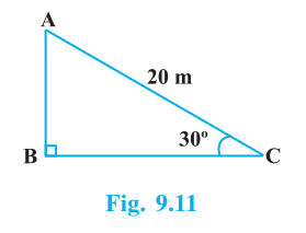 Maths Solution Class 10 Chapter 9: Some Applications of Trigonometry