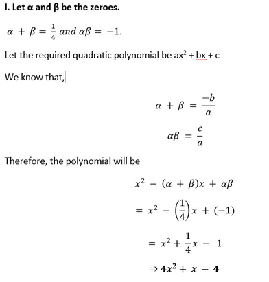 NCERT Solutions Class 10 Maths Chapter-2 : Polynomials