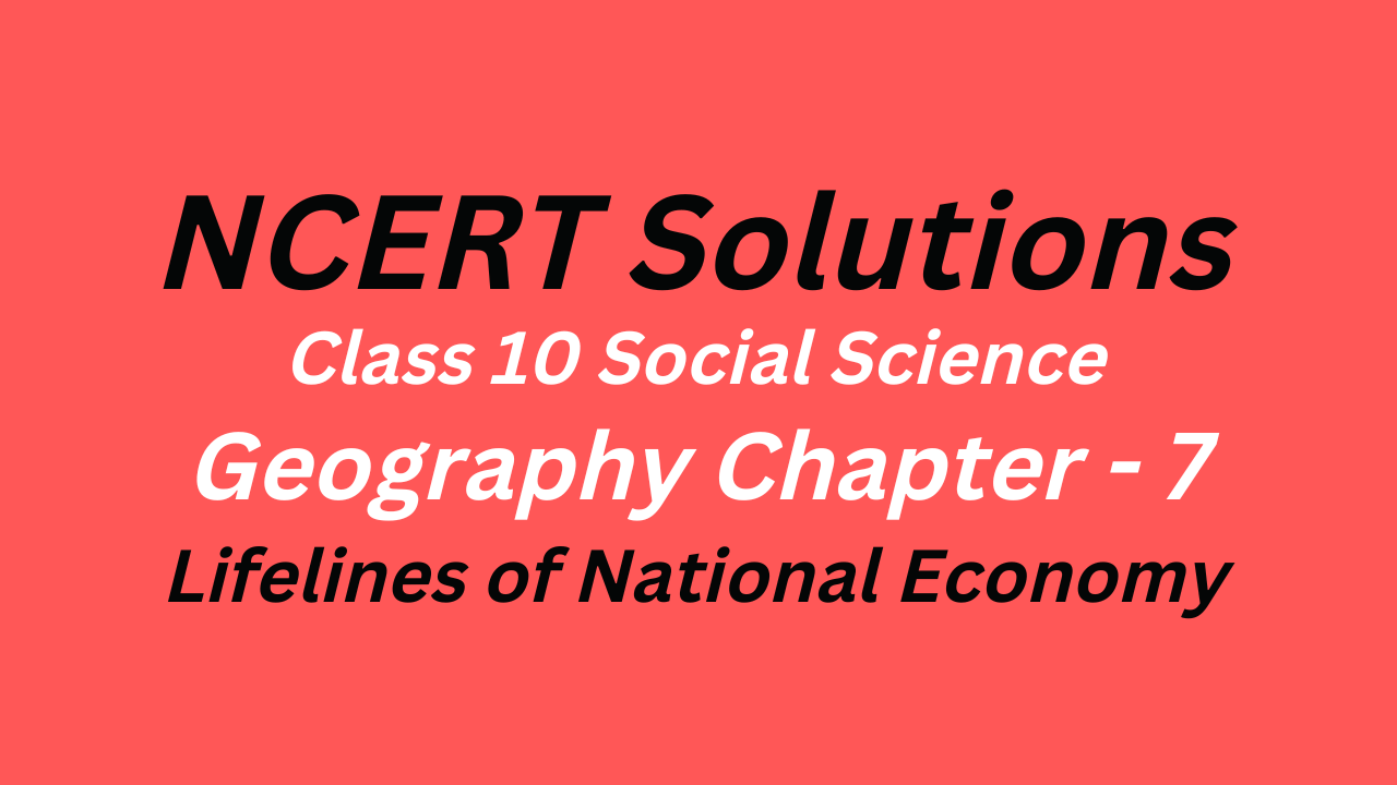 NCERT Solutions for Class 10 Social Science Geography Chapter 7 - Lifelines of National Economy