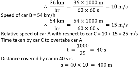 NCERT Solutions for Class 11 Physics Chapter 3 Motion in a Straight Line