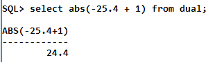 Oracle Math abs Function