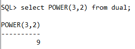 Oracle Math POWER() Function