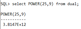 Oracle Math POWER() Function
