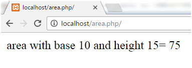 PHP Area of triangle 1