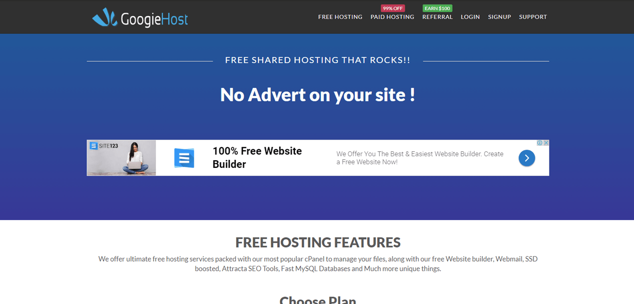 Free PHP Web Hosting