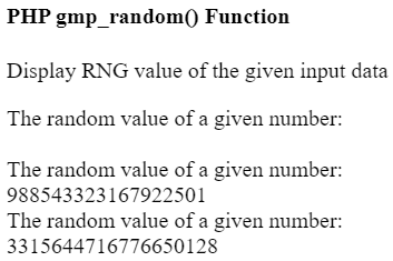 PHP gmp_random() function