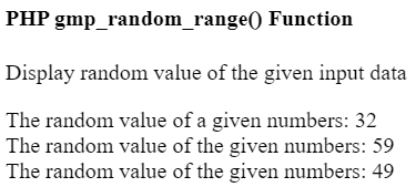 PHP gmp_random_range() function