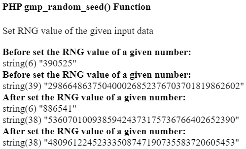 PHP gmp_random_seed() function