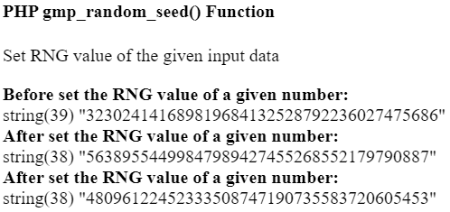PHP gmp_random_seed() function