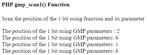 PHP gmp_scan1() function