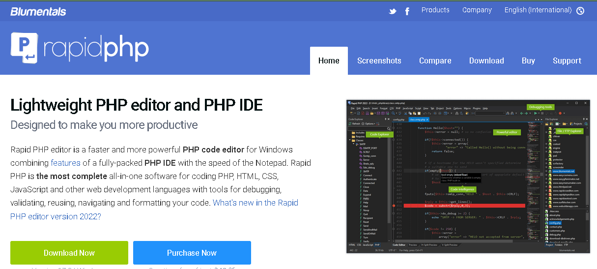 PHP IDE and Code Editor Software