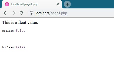 PHP variable handling is_float Function