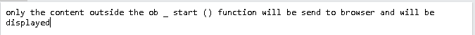 PHP ob_start() Function