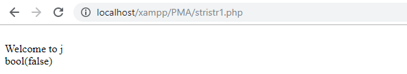 PHP String stristr() function
