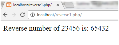 PHP Reverse th number 1