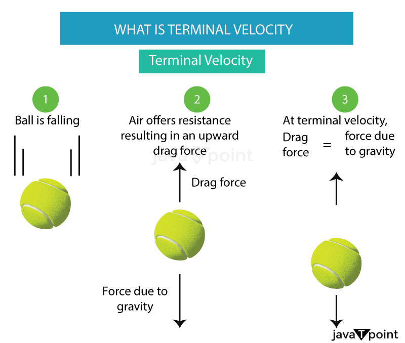 Terminal Velocity Javatpoint