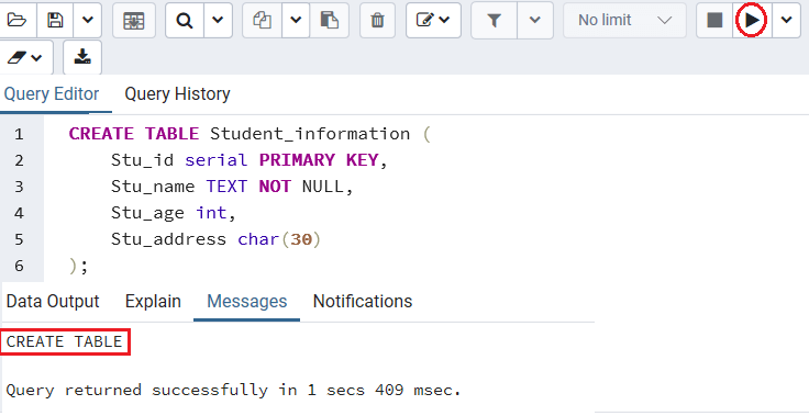 type in postgresql