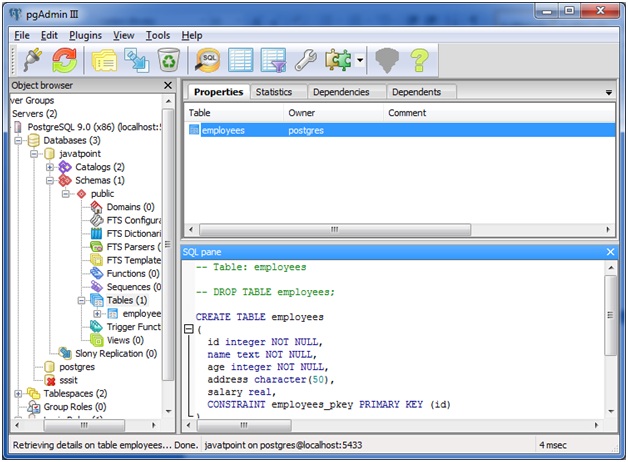 postgresql create table from query