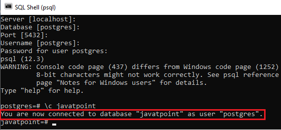 postgresql create database utf8